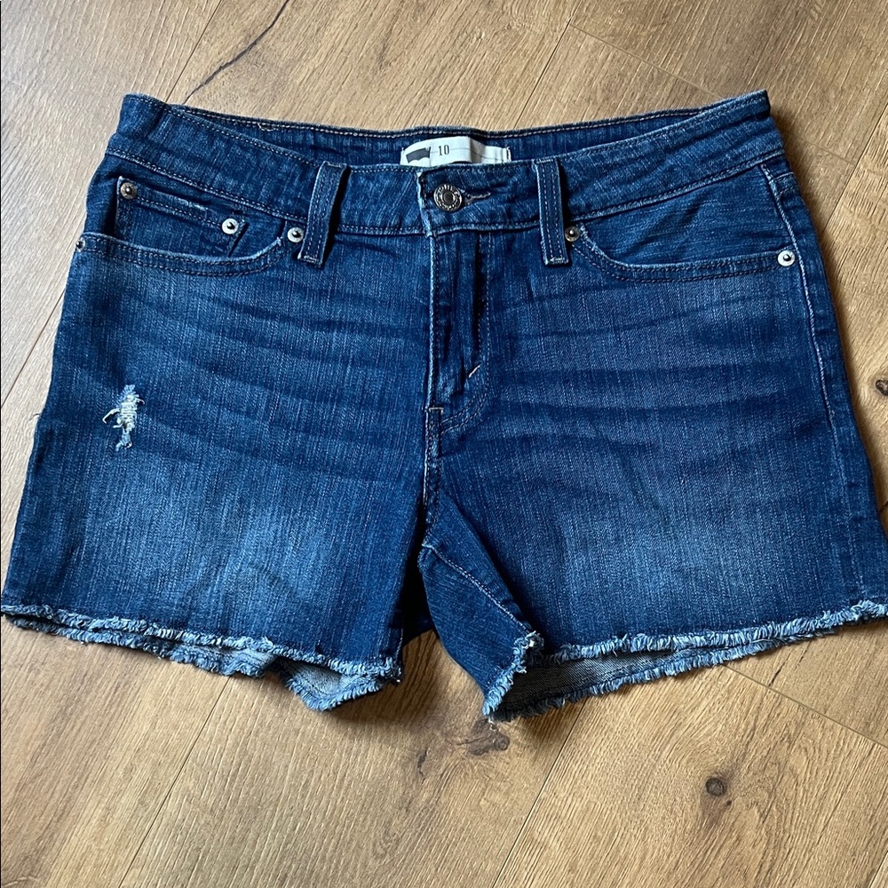 Levi's Dark Blue Denim Jean Shorts